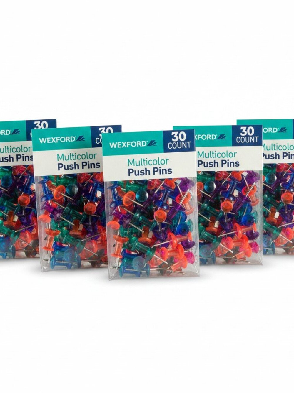 Multicolor Push Pin Lot – 5 Packs of 80 (400 Total) – NEW